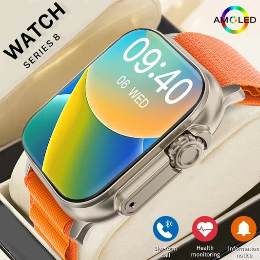 T900 Ultra 2 Smart Watch para homem 49 mm Série 8 2,3 "Tela AMOLED NFC Bússola à prova de água
Modelo 2024